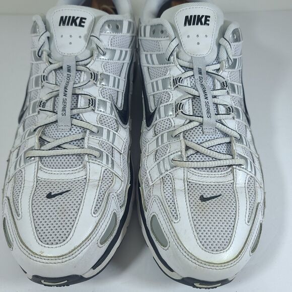 Nike P-6000 Mens Size 13 White Metallic Silver Black Running Sneaker  CD6404-107 main image 16